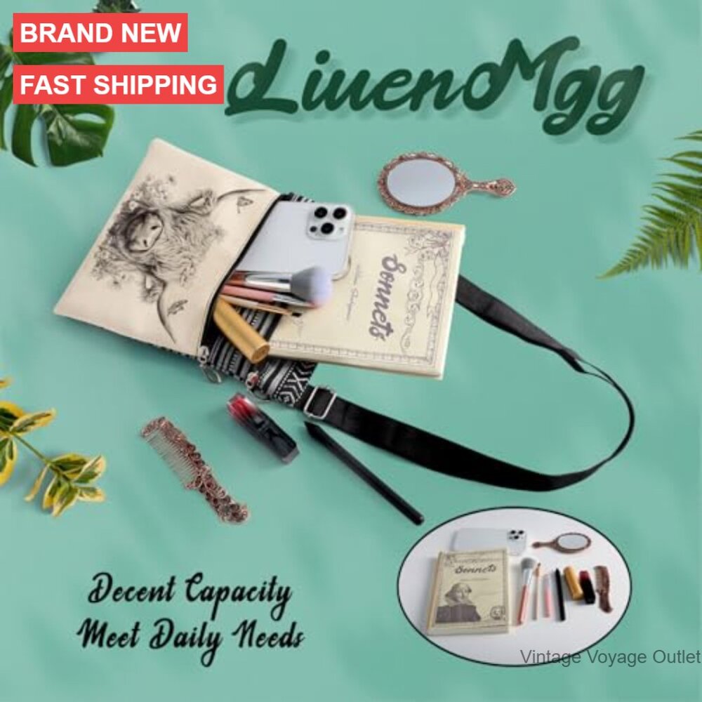 Printed Polyester Crossbody Bag Adjustable Strap … - image 7